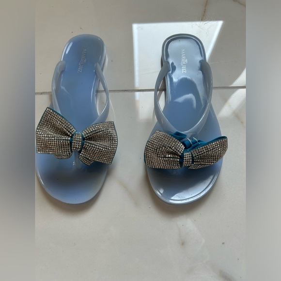 Blue Marquiiz flats with sparkly bows - Picture 2 of 5